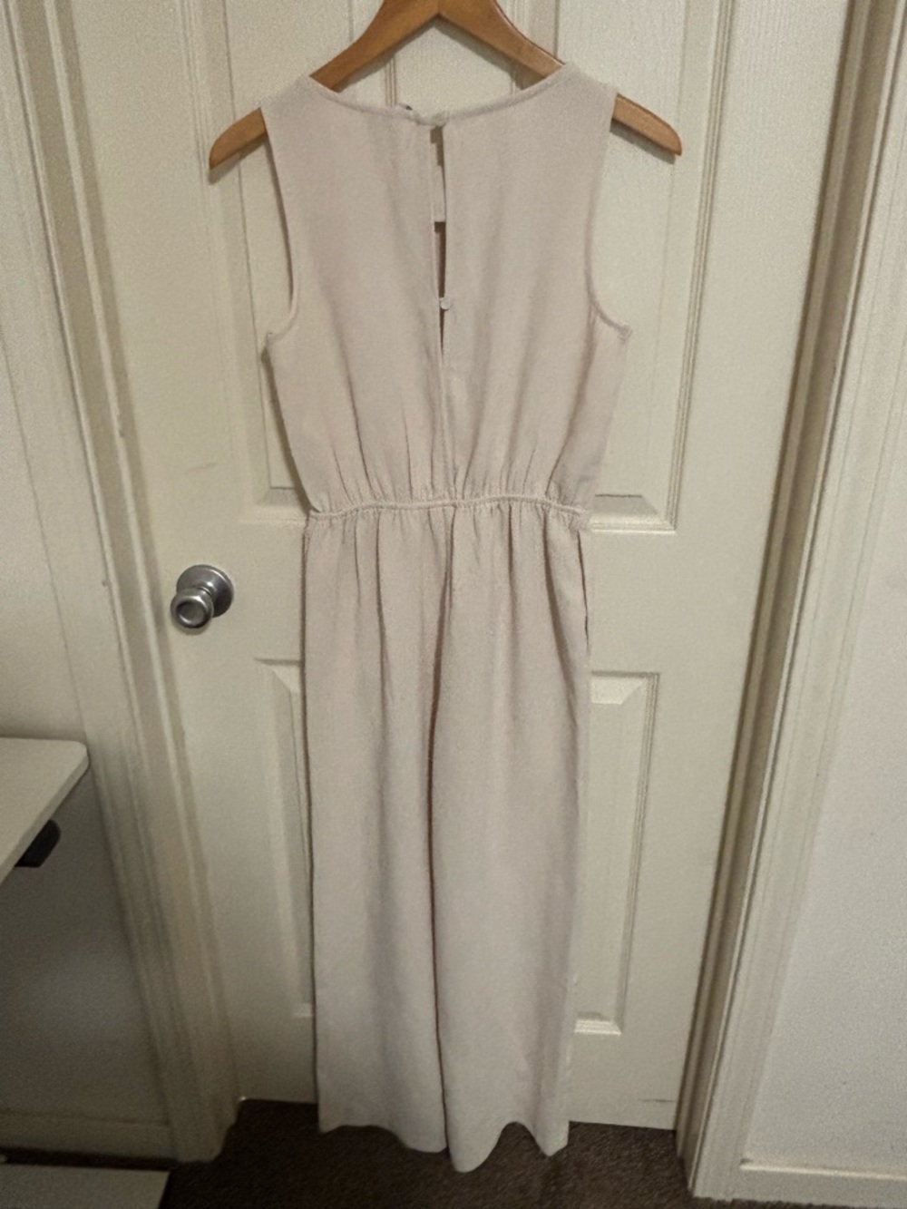 Revolve Song of Style Ivory Sleeveless Jumpsuit workwear semi formal - Picture 5 of 8